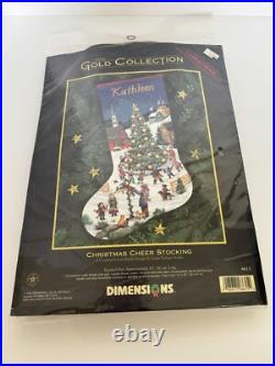 Dimensions Gold Collection Cross Stitch Kit Christmas Cheer Stocking Town Church Dimensions Gold Collection Cross Stitch Kit Christmas Cheer Stocking Town Church