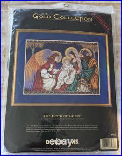 Dimensions Gold Collection Cross Stitch Kit THE BIRTH OF CHRIST 1998 16 x 12