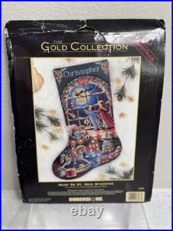 Dimensions Gold Collection Cross Stitch Stocking MUST BE ST. NICK #8567 SEALED