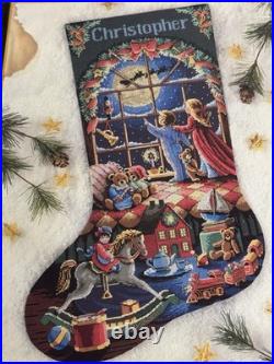 Dimensions Gold Collection Cross Stitch Stocking MUST BE ST. NICK #8567 SEALED