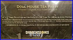 Dimensions Gold Collection Doll House Tea Party CCS Kit #3799 Sealed 14x12