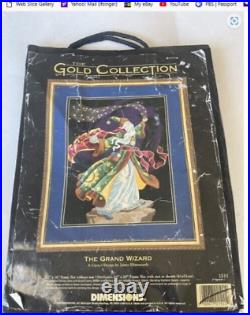 Dimensions Gold Collection Embroidery Kit #1511 The Grand Wizard VTG 1998 NOS