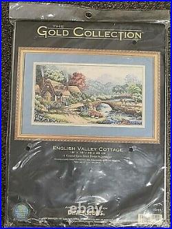 Dimensions Gold Collection English Valley Cottage Cross Stitch Kit #35019 18x10