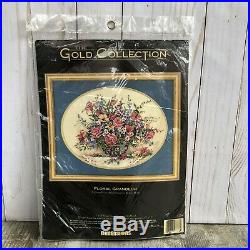 Dimensions Gold Collection Floral Grandeur Cross Stitch Kit #3778 Barbara Mock