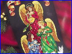 Dimensions Gold Collection Herald Angels Cross Stitch Stocking Kit 8531 Xmas