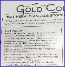 Dimensions Gold Collection Herald Angels Stocking 8531 Cross Stitch Christmas