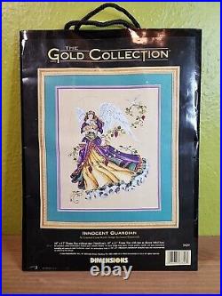 Dimensions Gold Collection INNOCENT GUARDIAN Angel Cross Stitch VTG 1993 NOS