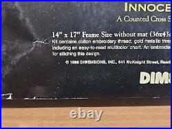 Dimensions Gold Collection INNOCENT GUARDIAN Angel Cross Stitch VTG 1993 NOS