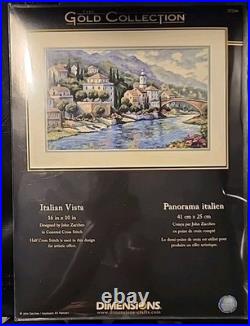 Dimensions Gold Collection ITALIAN VISTA Counted Cross Stitch Kit 2008 Charming