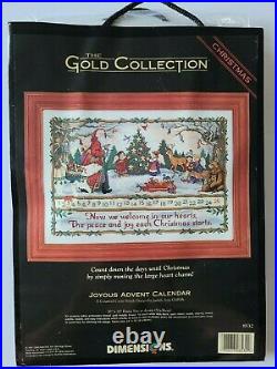 Dimensions Gold Collection Joyous Advent Calendar Cross Stitch Kit New 8532