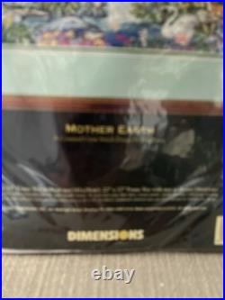 Dimensions Gold Collection MOTHER EARTH CROSS STITCH KIT Animals 3797 RARE New