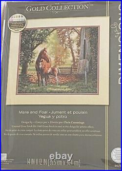 Dimensions Gold Collection Mare And Foal Counted Cross Stitch Kit Horses 35260