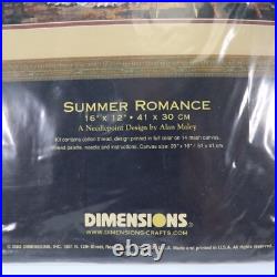 Dimensions Gold Collection NEEDLEPOINT Kit SUMMER ROMANCE Alan Maley 2493 NEW