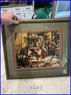 Dimensions Gold Collection Noble Quest Counted Cross Stitch Kit #3768 Framed BH