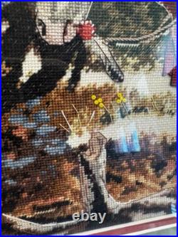 Dimensions Gold Collection Noble Quest Counted Cross Stitch Kit #3768 Framed BH