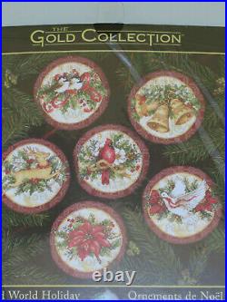 Dimensions Gold Collection Old World Holiday Ornaments Cross Stitch Kit #8813