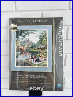 Dimensions Gold Collection Picnic on the Lawn counted cross stitch kit 35065 Dimensions Gold Collection Picnic on the Lawn counted cross stitch kit 35065