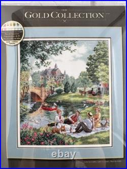 Dimensions Gold Collection Picnic on the Lawn counted cross stitch kit 35065 Dimensions Gold Collection Picnic on the Lawn counted cross stitch kit 35065