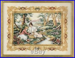Dimensions Gold Collection Placid Picnic Cross Stitch Kit Flowers Trees