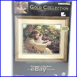 Dimensions Gold Collection Precious In His Sight Counted Cross Stitch Kit New