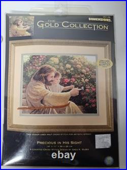 Dimensions Gold Collection Precious In His Sight Counted Cross Stitch New 35129