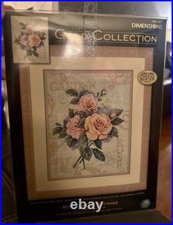 Dimensions Gold Collection Rose Garden Cuttings Counted Cross Stitch Kit 35143