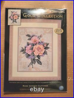 Dimensions Gold Collection Rose Garden Cuttings Counted Cross Stitch Kit 35143