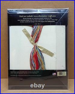 Dimensions Gold Collection SANTA STAMP Cross Stitch Kit 11x14 New-Sealed 8688