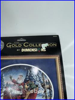 Dimensions Gold Collection Santas Sleigh 8664 Counted Cross Stitch 15 X 12