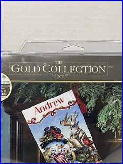 Dimensions Gold Collection Stocking Cross Stitch Kit Snowmen Gathering New A1