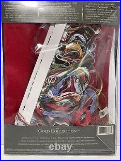 Dimensions Gold Collection Stocking Cross Stitch Kit Snowmen Gathering New A1