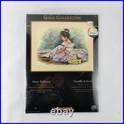 Dimensions Gold Collection Sweet Ballerina Counted Cross Stitch Kit 35245 15x11