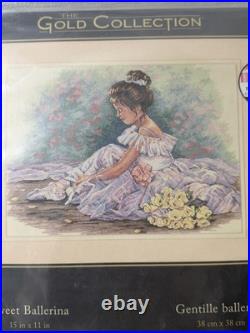 Dimensions Gold Collection Sweet Ballerina Cross Stitch Kit 35245