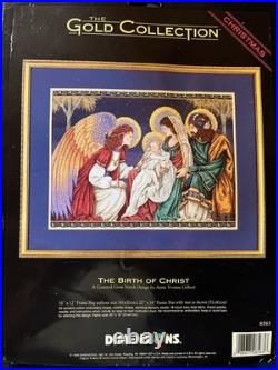 Dimensions Gold Collection The Birth of Christ Counted Cross Stitch KIT #8563