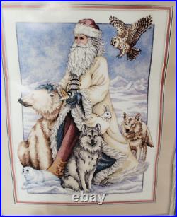 Dimensions Gold Collection The North Wind Counted Cross Stitch Kit Vtg Santa