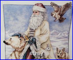 Dimensions Gold Collection The North Wind Counted Cross Stitch Kit Vtg Santa