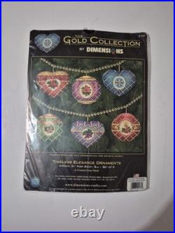 Dimensions Gold Collection Timeless Elegance Christmas Ornament Cross Stitch Kit