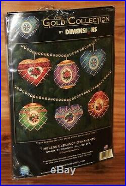 Dimensions Gold Collection Timeless Elegance Ornament Kit Christmas 8706