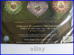 Dimensions Gold Collection Timeless Elegance Ornaments Cross Stitch Kit 8706