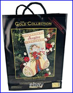 Dimensions Gold Collection Victorian Santa Stocking Christmas Cross Stitch 8479