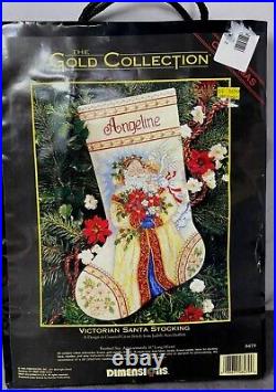 Dimensions Gold Collection Victorian Santa Stocking Christmas Cross Stitch 8479 Dimensions Gold Collection Victorian Santa Stocking Christmas Cross Stitch 8479