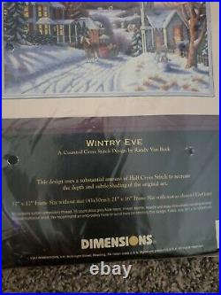 Dimensions Gold Collection WINTRY EVE Counted Cross Stitch Kit 3854 Christmas