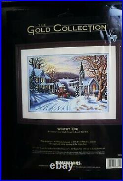Dimensions Gold Collection Wintry Eve Counted Cross Stitch Kit #3854 NEW