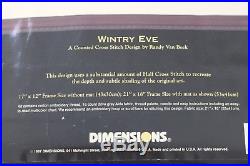 Dimensions Gold Collection Wintry Eve Counted Cross Stitch Randy Van Beck