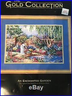 Dimensions Gold Collection-an Enchanted Garden Cross Stitch Kit#3780-1994 Nos