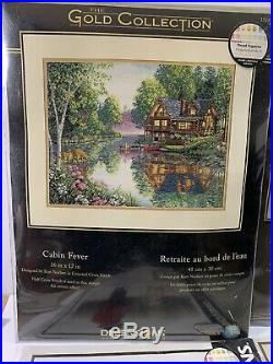 Dimensions Gold Collection (lot of 2) Frosty Morning & Cabin Fever with 2 Addition