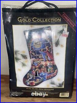 Dimensions Gold Cross Stitch Kit Must Be St. Nick Christmas Stocking Sealed USA