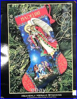 Dimensions Gold Heavenly Herald Stocking 8639 Cross Stitch Kit Angel sealed bag Dimensions Gold Heavenly Herald Stocking 8639 Cross Stitch Kit Angel sealed bag