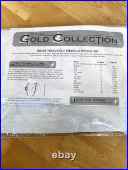 Dimensions Gold Heavenly Herald Stocking 8639 Cross Stitch Kit Angel sealed bag Dimensions Gold Heavenly Herald Stocking 8639 Cross Stitch Kit Angel sealed bag