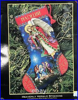 Dimensions Gold Heavenly Herald Stocking 8639 Cross Stitch Kit NEW missing pic